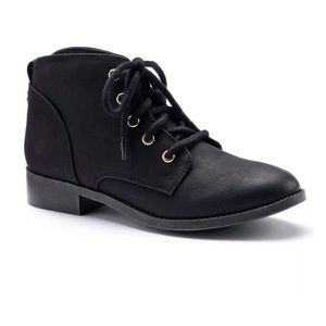 Candie’s Lace-Up Ankle Boots